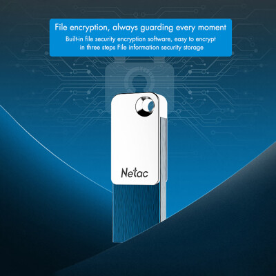 

Netac U329 64GB USB Flash Drive USB20 PenDrive Pen Drive U Disk Mini Encryption Square Flash Drive