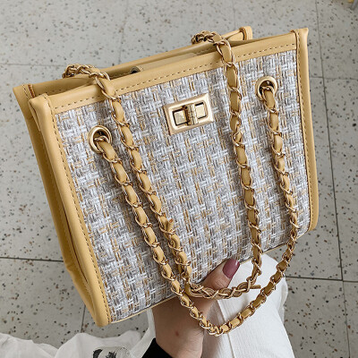 

Single shoulder bag women 2019 new spring&summer Joker Messenger bag chain high-capacity fashion tote bag