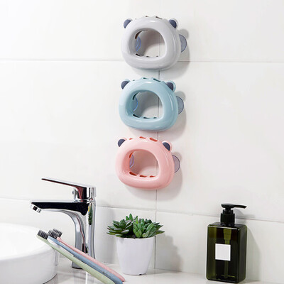 

Bear Sucker Wall Mount Toothbrush Makeup Brush Holder Bathroom Storage Rack