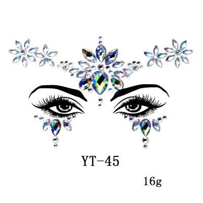 

Temporary Rhinestone Glitter Tattoo Stickers Face Jewels Gems Festival Party Makeup Body Jewels Flash Fake Temporary Tattoos