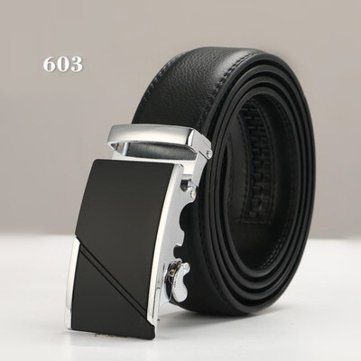 

Brand Fashion Automatic Buckle Genuine Leather Strap Belts For Men Top Quality Automatic Buckle black Belts luxury designer belt