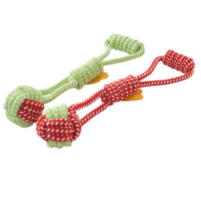 

Pet Toy Dog Toys Dogs Chew Clean Teeth Green Rope Ball Toy For Big Small Dog Cat Outdoor Training Fun Game