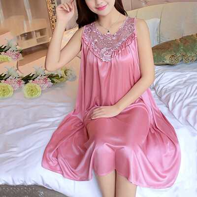 

1 Pc Women Sexy Lace Long Peignoir Pajamas Sleepwear Robes Nightgown Nightwear