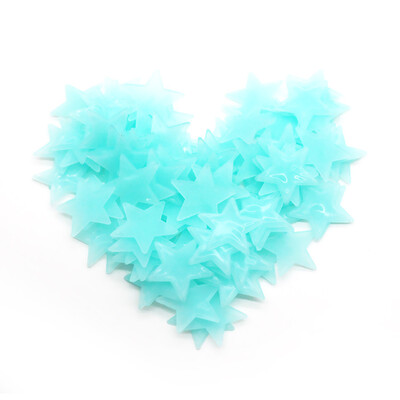 

Toponeto 50PC Kids Bedroom Fluorescent Glow In The Dark Snowflake Wall Stickers