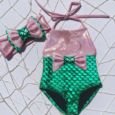 

Kids Baby Girl Mermaid Swimwear Bikini Swimsuit Bathing Suit Sunsuit Costume