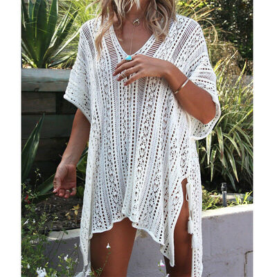 

Womens Summer Lace Crochet Bathing Suit Bikini Swimwear Cover Up Beach Dress