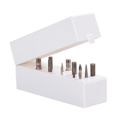 

30 Hole Organizer Manicure Box Displayer Nail Drill Bit Holder Tool Stand
