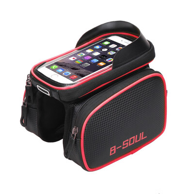 

New Hot Cycling Bike Front Frame Bag Tube Pannier Double Pouch for 55-62Inch Cellphone Bicycle Accessories Riding Bag New