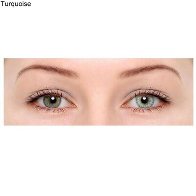 

1 Pair Colored Cosmetic Contact Lenses 0 Degree Women Yearly Use Makeup Eyewear