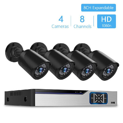 

Home Security Camera System 8Channel H264 Security Digital Video Recorder 4pcs Surveillance Cameras Support Motion Detection N