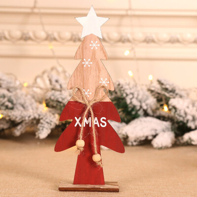 

Creative Christmas Decoration Wooden Ornaments Painted Letters Christmas Tree Desktop Ornaments