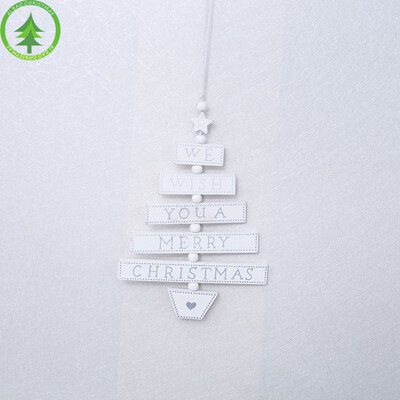 

Toponeto Merry Christmas Colorful Wooden Pendants Ornaments Kid Gift
