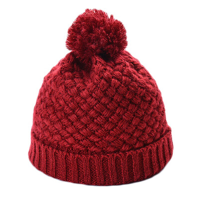 

Tailored Fashion Women Men Solid Color Knited Ball Headgear Beanie Tail Hat Cap