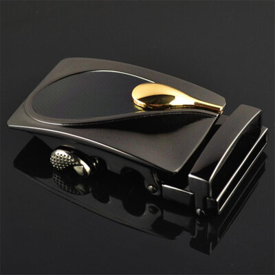 

Fashion Mens Business Alloy Automatic Buckle Unique Men Plaque Belt Buckles for 35cm Ratchet Men Apparel Accessories g1