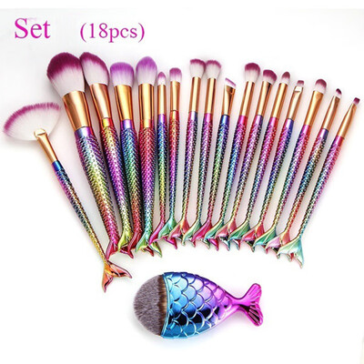 

〖Follure〗18PCS Make Up Foundation Eyebrow Eyeliner Blush Cosmetic Concealer Brushes