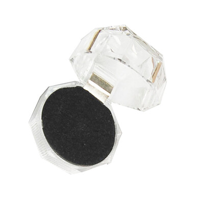 

Simply Design Acrylic Tranparent Small Box Portable Ring Earring Polygon Jewelry Box Jewelry Accessories