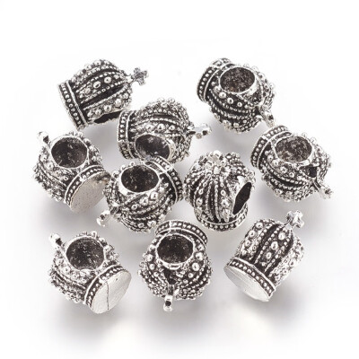 

Alloy European Beads Large Hole Beads Crown Antique Silver 145x9x11mm Hole 55mm