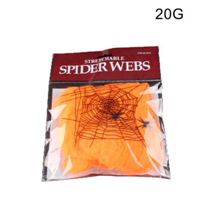 

Realistic Stretchy Cobweb Spider Web Halloween Party Props Haunted House Decor
