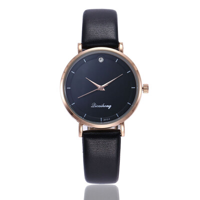 

Korean fashion ladies belt diamond watch simple engraved