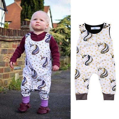 

Unicorn Newborn Baby Boy Girl Romper Bodysuit Jumpsuit Cotton Outfit Clothes Set