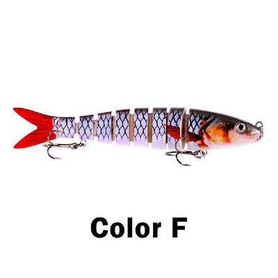 

1328cm 19g Fishing Lure Hard Bait 8 Segments Swimbait Crankbait Artificial Fishing Lure Bait with Treble Hooks