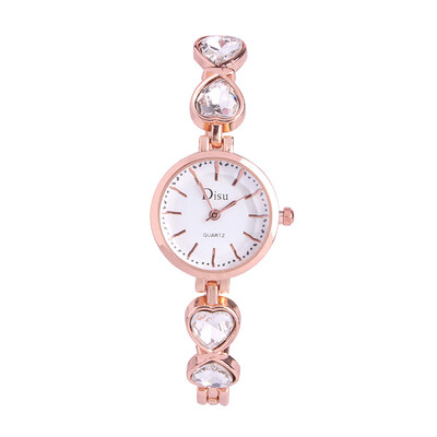 

Simple fashion love small fresh rhinestone small dial temperament ladies watch female students