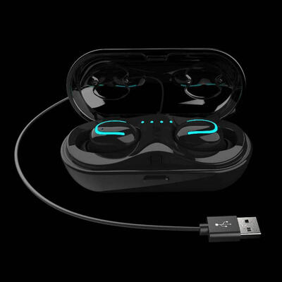 

HBQ-Q13S TWS Mini Wireless Earphone Bluetooth V50 Sports Headphone Waterproof Stereo In-Ear Headset With Charging Box