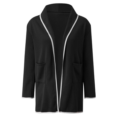 

Toponeto Women Spring Autumn Winter Jacket Loose Big Yards Joker Long Sweaters Coat