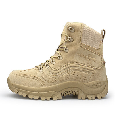 

Autumn&winter mens large size high to help outdoor military boots foreign trade explosions tactical boots desert boots