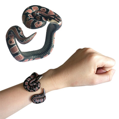

Tailored Simulation Resin Animal Python Bracelet Handmade Painted PVC Material Toy