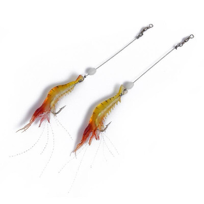 

Soft Bait Biomimetic Fishing Lure Bionic Shrimp Lure Bait with Luminous Bead Fishing Tool