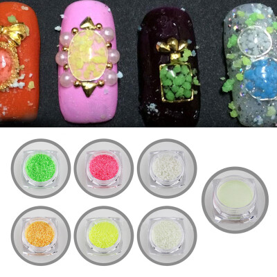 

Glitter Luminous Nail Art Decoration DIY Acrylic Manicure Nail Glitter Stone