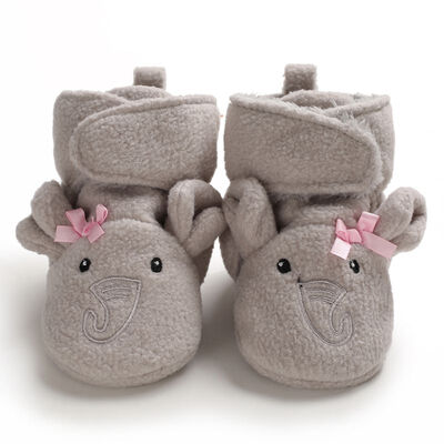 

Toddler Cartoon Prewalker Baby Shoes First Walkers Infant Winter Warm Plus Velvet Baby Girls Shoes