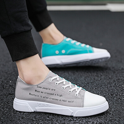 

Individual Mandarin Dual-color Canvas Shoes Men Yin&Yang