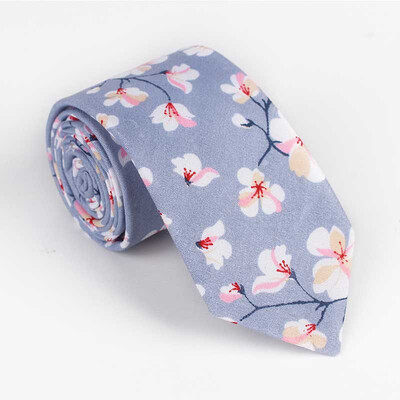 

Spot generation of men&women with the same Japanese Harajuku style tie Korean version of the lady tie small floral cotton tie male