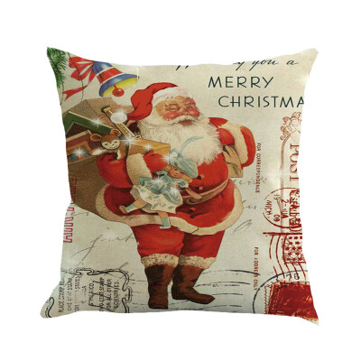 

Siaonvr Christmas Pillow Cover Pillowcases Decorative Sofa Cushion Cover 45x45cm