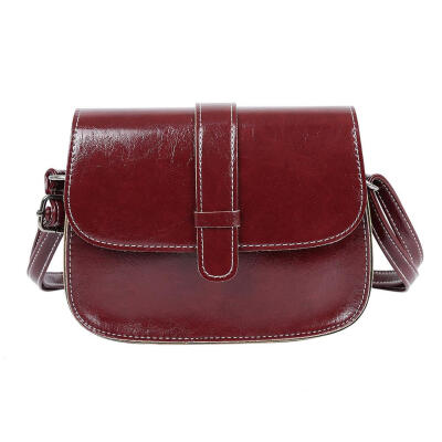 

Oil Wax Leather Vintage Shoulder Handbags Women Small Flap Crossbody Bags