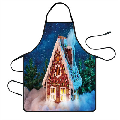 

Tailored Christmas Decoration Waterproof Apron Kitchen Aprons Dinner Party Apron