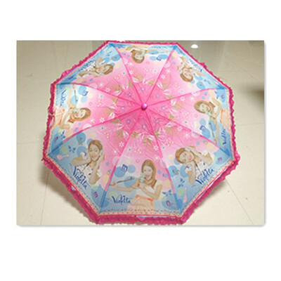 

2018 dripping water does not leak straight silver glue UV protection cartoon child umbrella UV umbrella parasol student umbrella umbrella