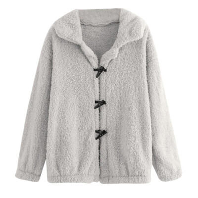 

Toponeto Women Casual Retro Button Long Sleeve Jacket Coat Outwear