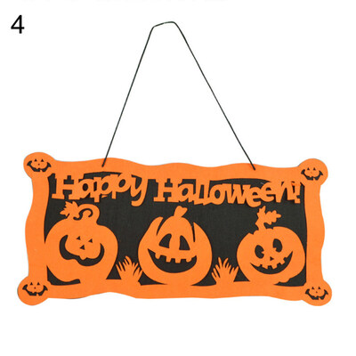 

Hanging Happy Halloween Pumpkin Print Hangtag Pendant Window Door Home Decor