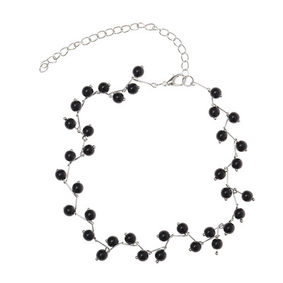 

Elegant Ladies Girls Pendant Chain Pearl Choker Party Black Necklace Jewelry 1pc