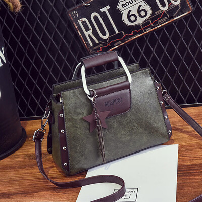 

Handbag female 2018 new ladies shoulder diagonal package Europe&the United States tide retro small square bag female Mummy bag handbag
