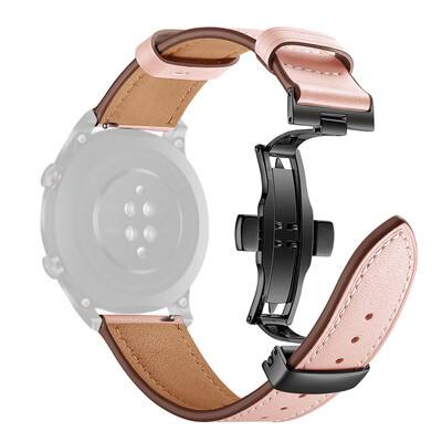 

〖Follure〗Black Butterfly buckle Leather Wrist Watch Strap Band For Huawei Honor magic 2