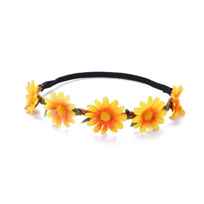 

Simulation Flowers Headband Kids Baby Summer Beach Hairband Party Headwear
