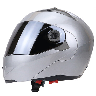 

Full Face Street Bike Helmet Dual Visor with Silvering Visor