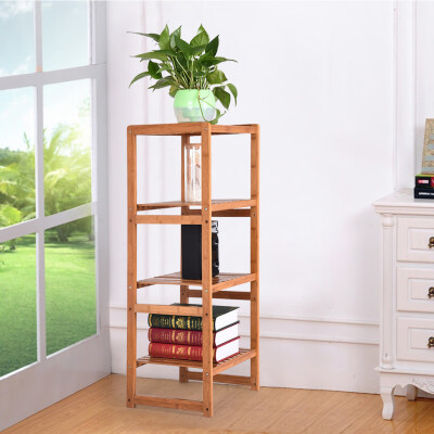 

Siaonvr 100 Bamboo Bathroom Shelf Stand 4-Tier Multifunctional Storage Rack Shelving