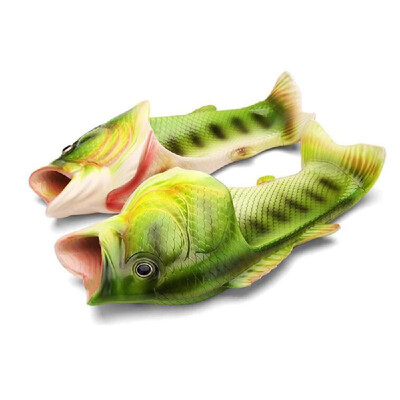 

Fashion Fish Slippers Handmade Personality Fish Sandals Women Children Outdoors Beach Slippers