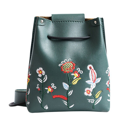 

Women Retro Floral Embroidered Crossbody Bag Female Casual Shoulder Bags Fashion Bucket Bag Bolsa Feminina T10