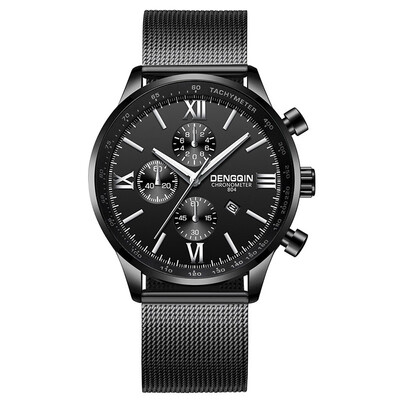 

Gobestart Fashion Mens Watches Stainless Steel Casual Quartz Analog Date Wrist Watch